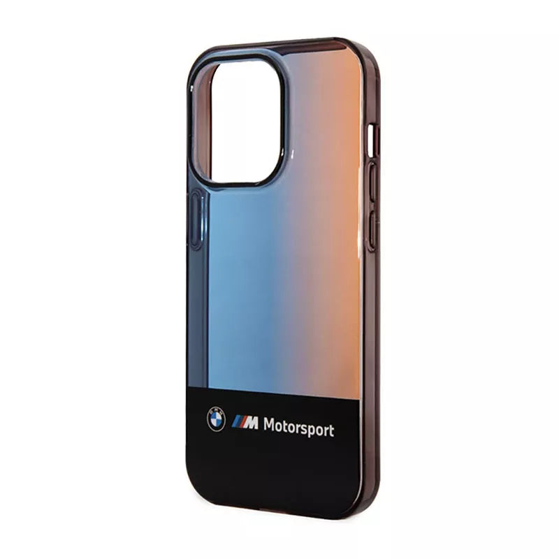 BMW Half Tricolor – dėklas iPhone 14 Pro (juodas)