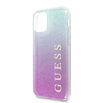 Guess Glitter Gradient – Dėklas, skirtas iPhone 11 Pro Max (rožinis/mėlynas)