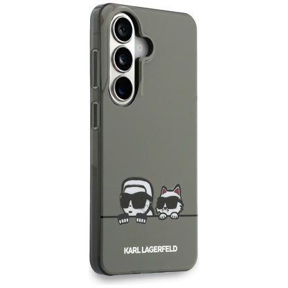 Karl Lagerfeld IML Peekaboo Karl & Choupette MagSafe dėklas - Samsung Galaxy S26 dėklas (juodas)