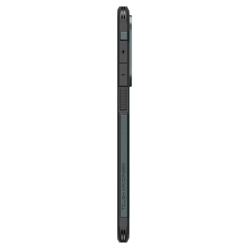 Spigen Tough Armor MagSafe – dėklas, skirtas Samsung Galaxy S25 Edge (Abyss Green)