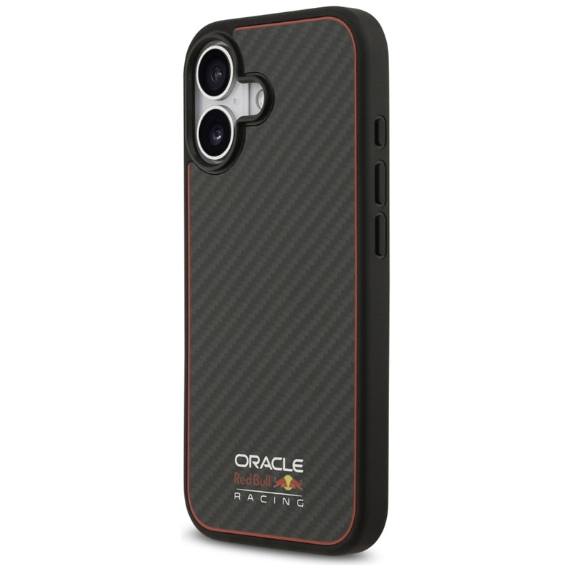 Red Bull Kevlar Logo Matt MagSafe - iPhone 17 dėklas (juodas)