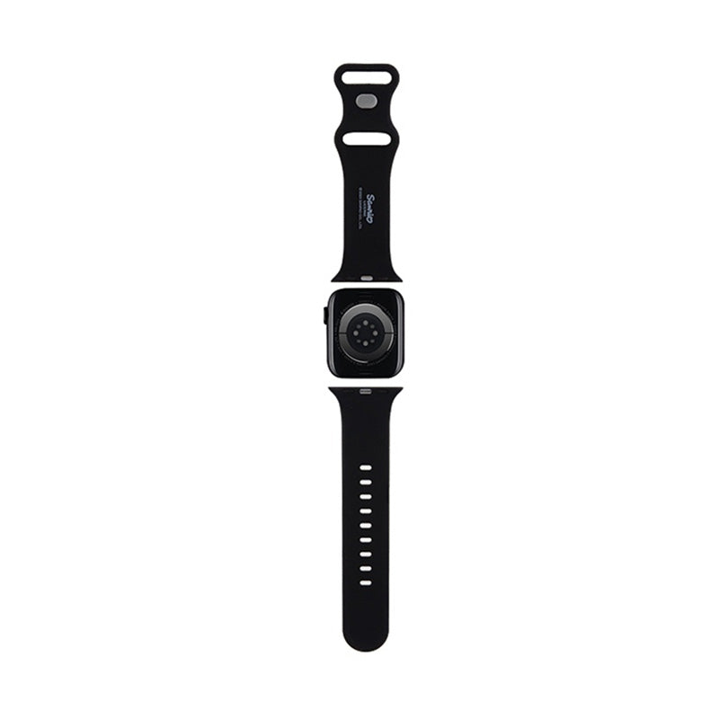 Hello Kitty silikoninis Kitty Head – dirželis Apple Watch 38/40/41 mm (juodas)