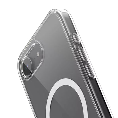Crong Clear MAG Cover - dėklas, skirtas iPhone 16e su MagSafe (skaidrus)
