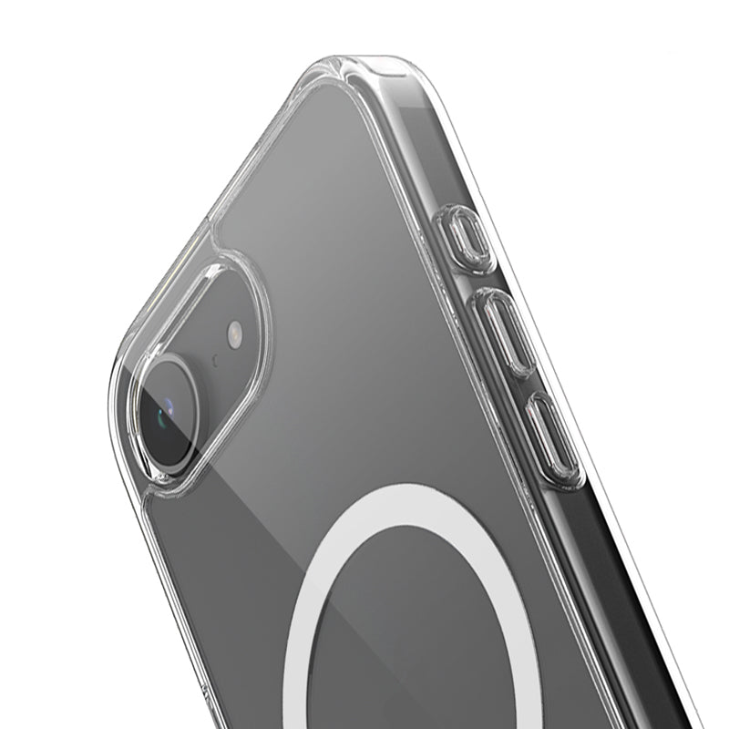 Crong Clear MAG Cover - dėklas, skirtas iPhone 16e su MagSafe (skaidrus)