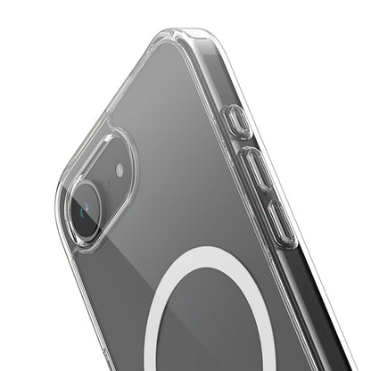 Crong Clear MAG Cover - dėklas, skirtas iPhone 16e su MagSafe (skaidrus)