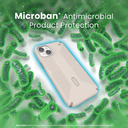 Speck Presidio2 Grip ClickLock ir Magsafe – iPhone 15 Plus / iPhone 14 Plus dėklas (Bleached Bone / Heirloom Gold / Hazel Brown)