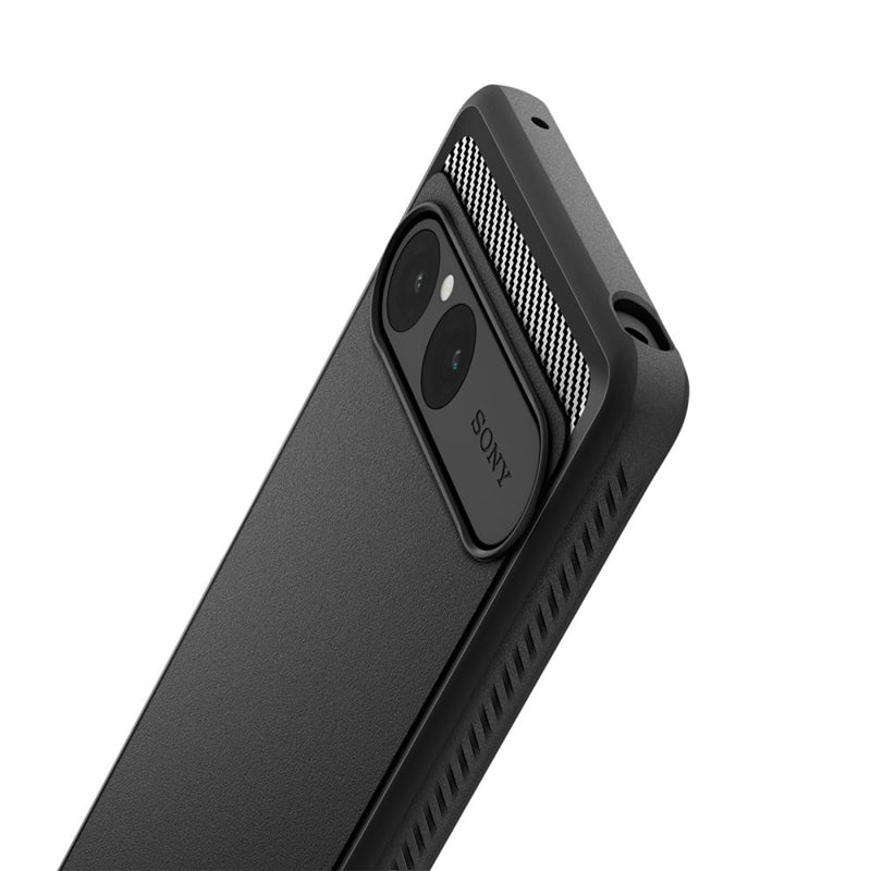 Spigen Rugged Armor - Dėklas Sony Xperia 10 VII (Matinis juodas)