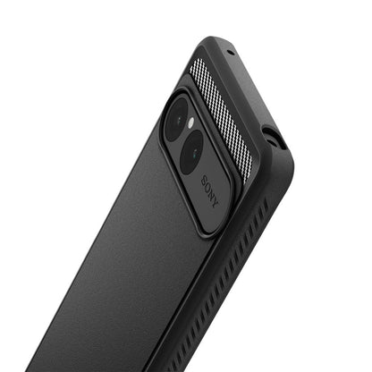 Spigen Rugged Armor - Dėklas Sony Xperia 10 VII (Matinis juodas)