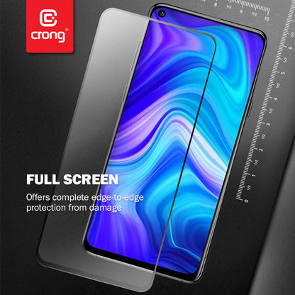 Crong 7D Nano Lankstus Stiklas - 9H Hibridinis Stiklas Visam Ekrano OPPO realme C11