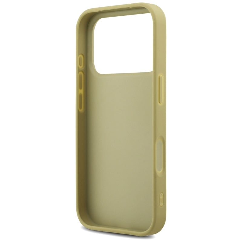Guess Dėklas "Fixed Glitter Big 4G" iPhone 17 Pro (auksinis)
