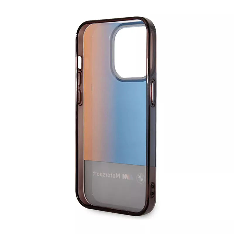 BMW Half Tricolor – dėklas iPhone 14 Pro (juodas)