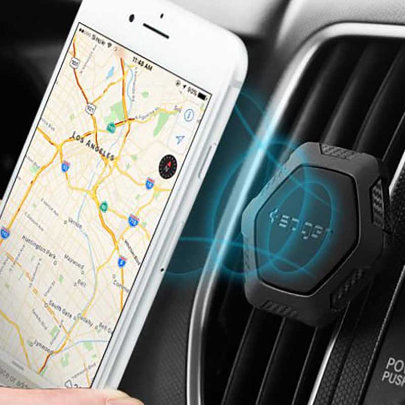 Spigen magnetinis automobilio laikiklis QS11 - Automobilio laikiklis (juodas)