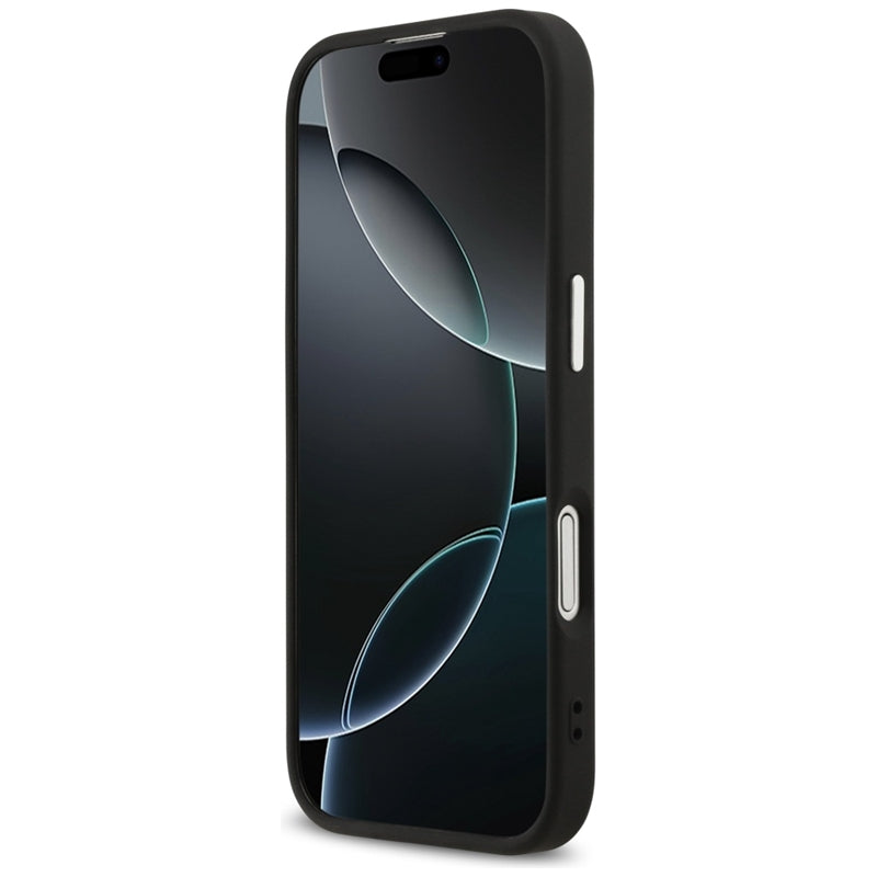 Guess 4G Triangle Logo MagSafe dėklas iPhone 17 (juodas)