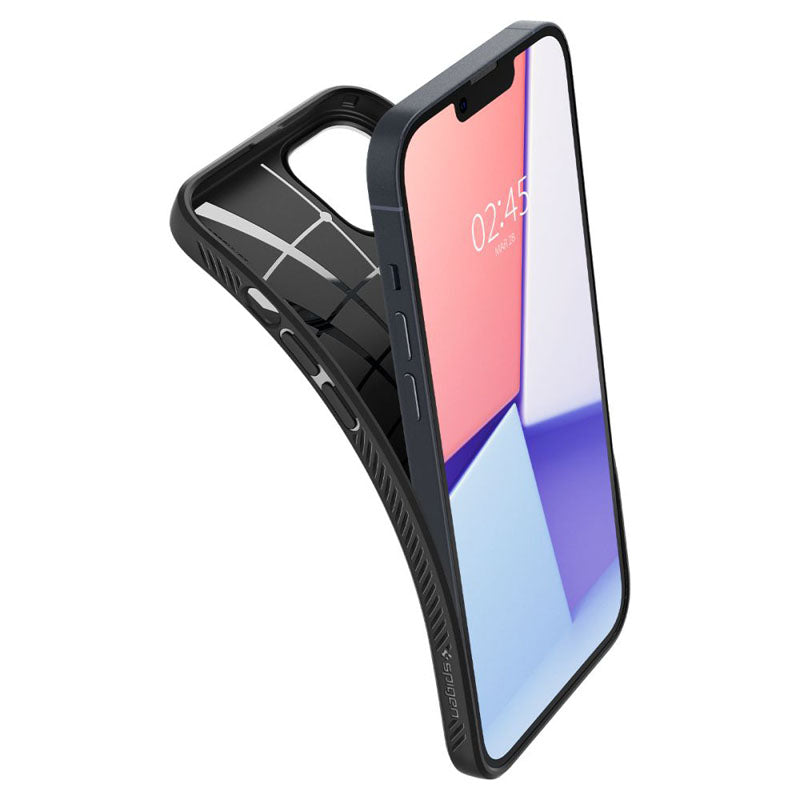 Spigen Liquid Air – dėklas skirtas iPhone 14 (juodos spalvos)