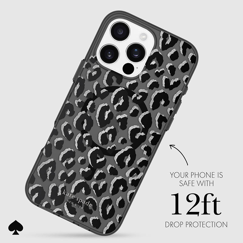 Kate Spade New York apsauginis „MagSafe“ dėklas, skirtas „iPhone 16 Pro Max“ (City Leopard)