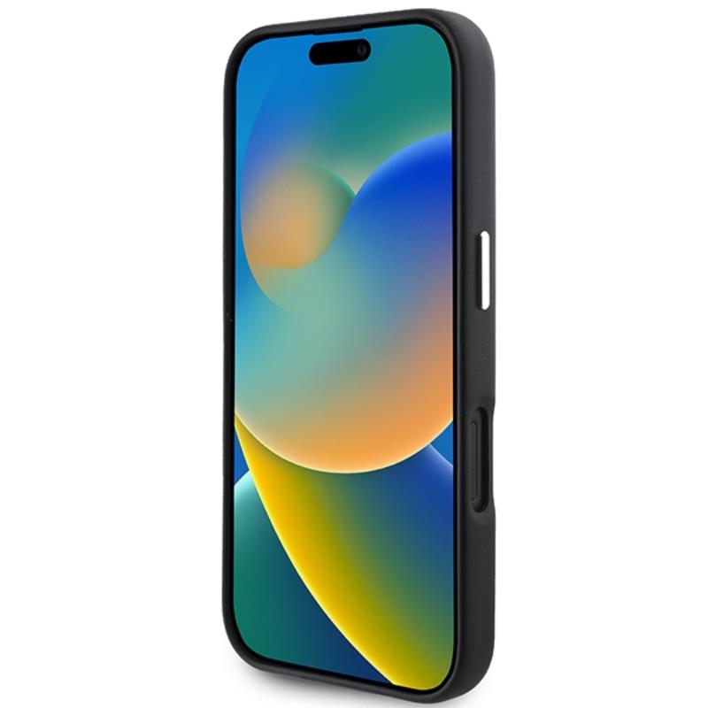 Karl Lagerfeld FW Metal Plate MagSafe – Dėklas, skirtas „iPhone 16 Plus“ (juoda)