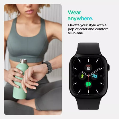 Spigen Nano Pop - Dirželis Apple Watch 44/45/46/49 mm (Juodosios sezamo)