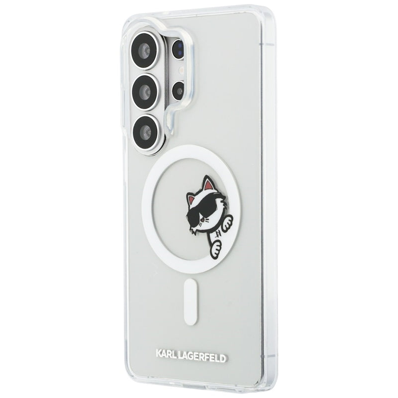 Karl Lagerfeld IML Peekaboo Choupette MagSafe - Samsung Galaxy S26 Ultra dėklas (Skaidrus)