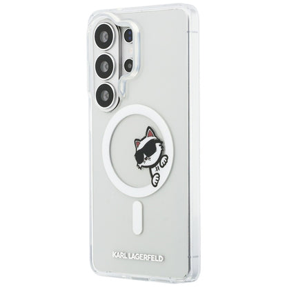 Karl Lagerfeld IML Peekaboo Choupette MagSafe - Samsung Galaxy S26 Ultra dėklas (Skaidrus)