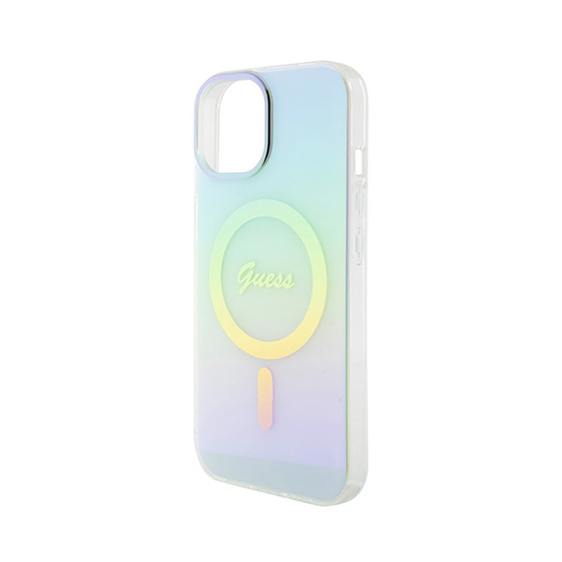 Guess IML Iridescent MagSafe – iPhone 15 dėklas (turkio)