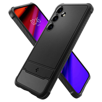 Spigen Rugged Armor – dėklas, skirtas „Samsung Galaxy S24“ (matinė juoda)