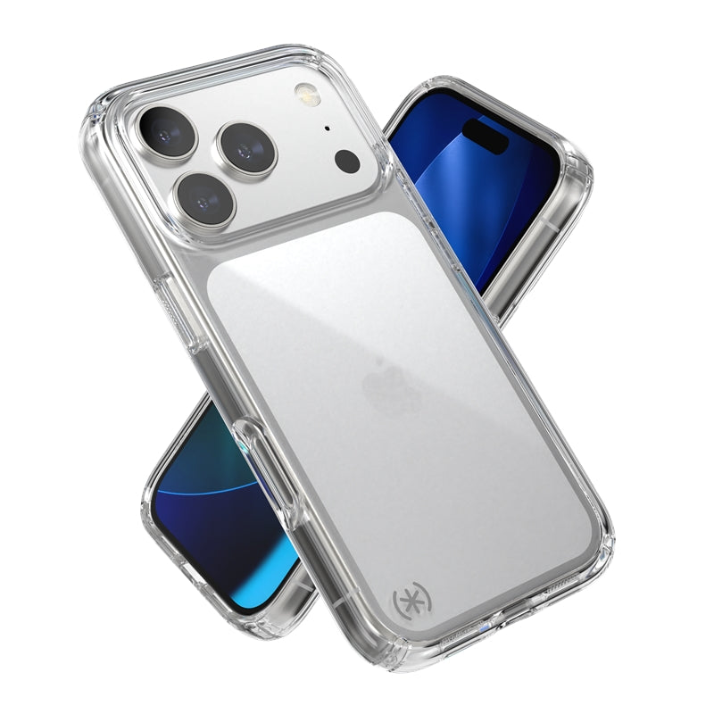 Speck Presidio Perfect-Clear – iPhone 17 Pro dėklas (Skaidrus)