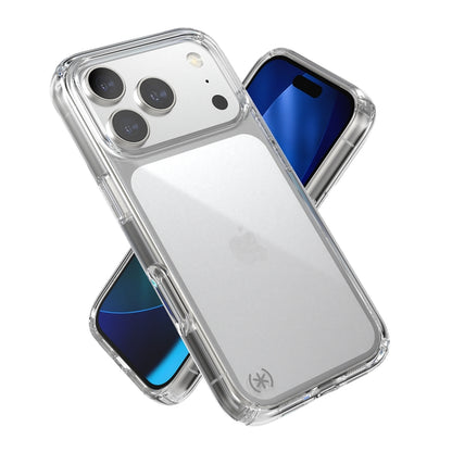 Speck Presidio Perfect-Clear – iPhone 17 Pro dėklas (Skaidrus)