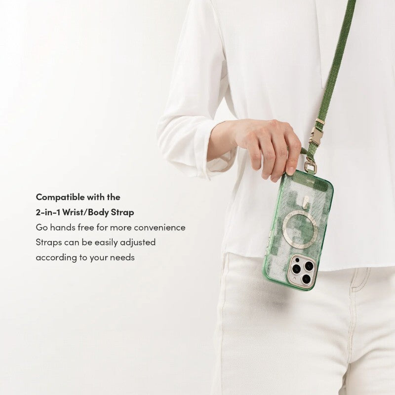 Moshi iGlaze MagSafe - dėklas, skirtas iPhone 16 Pro (Saulės šviesos žalios spalvos)