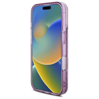 Hello Kitty skysti blizgučiai 50-ojo jubiliejaus vakarėlis – dėklas, skirtas iPhone 16 (violetinis)