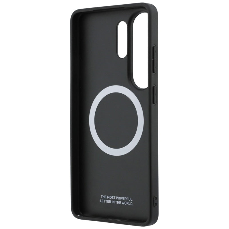BMW M perforuota "Stripe Logo" MagSafe dėklas - Samsung Galaxy S26 Ultra (Tamsiai mėlynas)