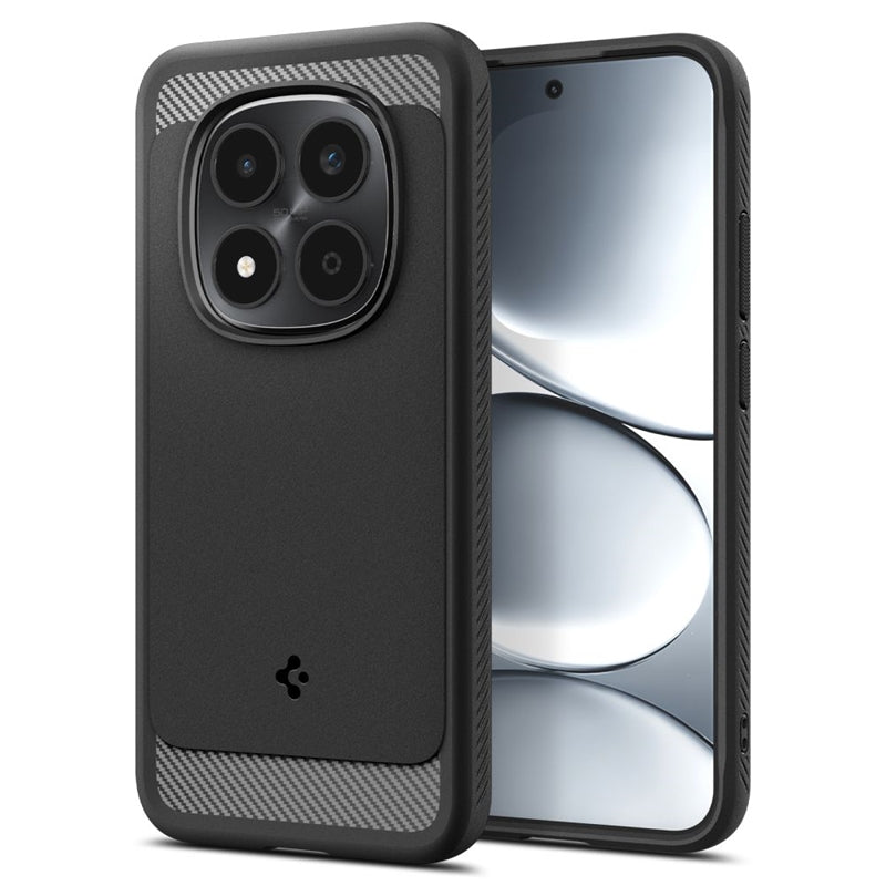Spigen Rugged Armor - Dėklas Xiaomi Redmi Note 15 Pro 5G (Matinis juodas)