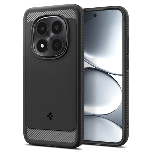 Spigen Rugged Armor - Dėklas Xiaomi Redmi Note 15 Pro 5G (Matinis juodas)