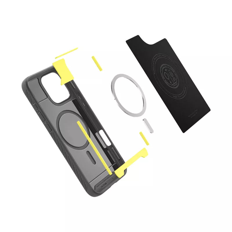 Spigen Rugged Armor Mag MagSafe – dėklas, skirtas „iPhone 16 Pro Max“ (pilka)