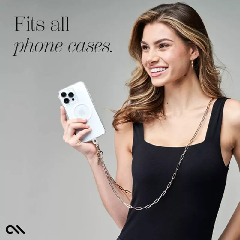 Case-Mate telefono krepšelio grandinėlė - pečių grandinėlė telefonui (aukso spalva)