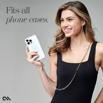 Case-Mate telefono krepšelio grandinėlė - pečių grandinėlė telefonui (aukso spalva)