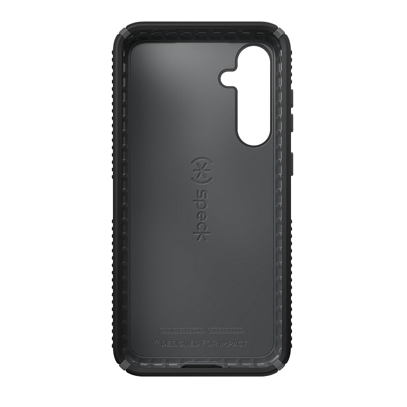 Speck Presidio2 Grip – dėklas Samsung Galaxy S23 FE (juodas/juodas/baltas)