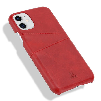 Crong Neat Cover – PU odos dėklas, skirtas iPhone 11 Pro (raudonas)