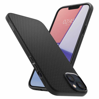 Spigen Liquid Air – dėklas skirtas iPhone 14 (juodos spalvos)