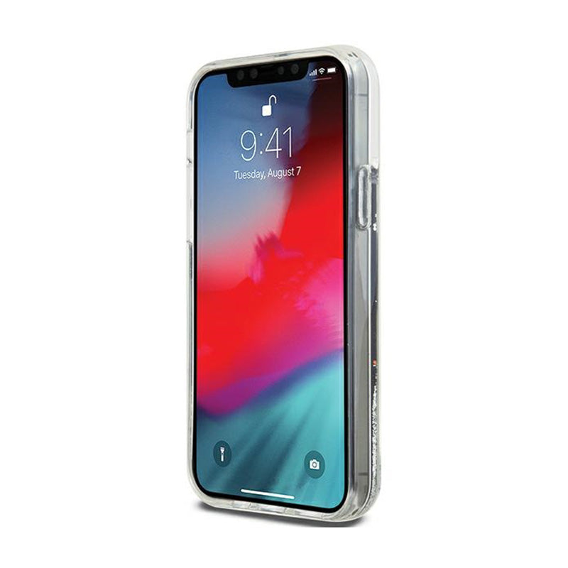 DKNY Liquid Glitter Big Logo – dėklas, skirtas iPhone 12 / iPhone 12 Pro (juodas)