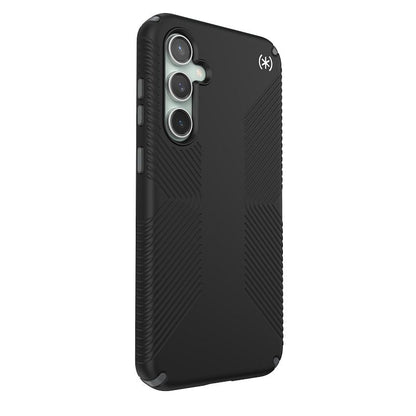 Speck Presidio2 Grip – dėklas Samsung Galaxy S23 FE (juodas/juodas/baltas)