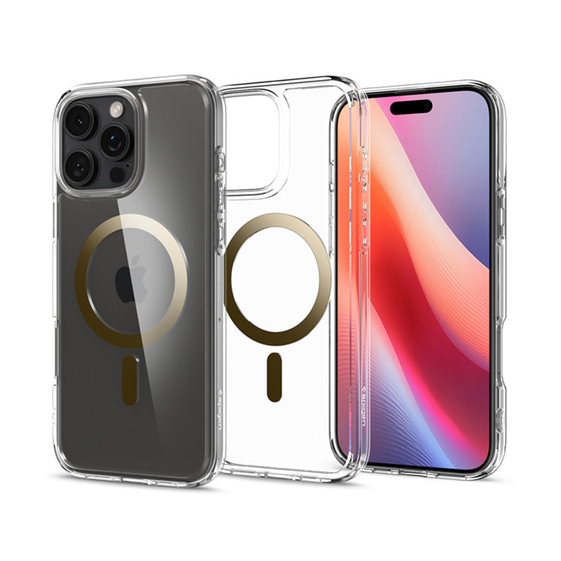 Spigen Ultra Hybrid Mag MagSafe - Dėklas skirtas iPhone 16 Pro Max (auksinis)