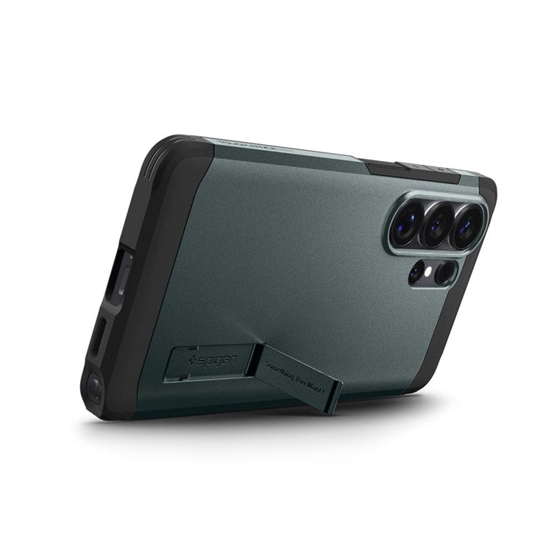 Spigen Tough Armor MagSafe – dėklas, skirtas Samsung Galaxy S26 Ultra (Abyss Green)