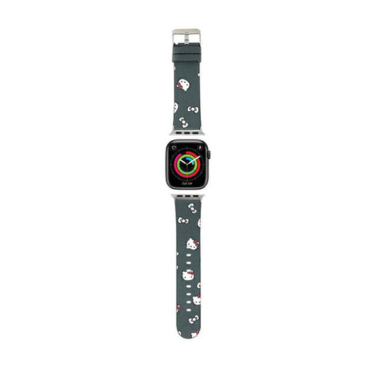 „Hello Kitty Heads & Bows“ raštas – apyrankė, skirta „Apple Watch“ 38/40/41 mm (juoda)