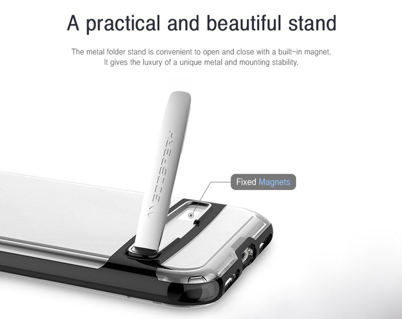 Mercury Dream Bumper – dėklas, skirtas „Samsung Galaxy S9“ su metaliniu stovu (auksinis)