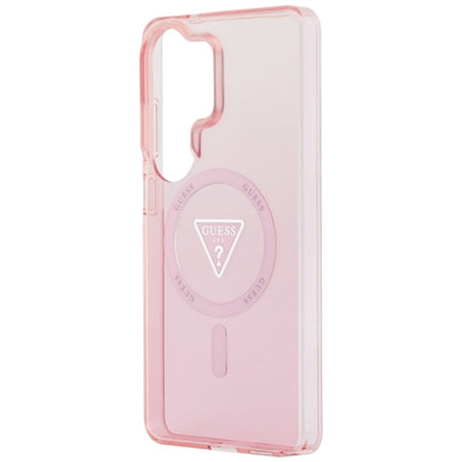Guess IML Gradient Triangle MagSafe dėklas - Samsung Galaxy S26 Ultra (Rožinis)