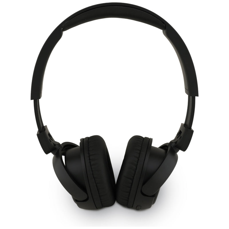 „Guess Metal Logo Script“ – belaidės virš ausų ausinės „Bluetooth V5.3“ (juodos)