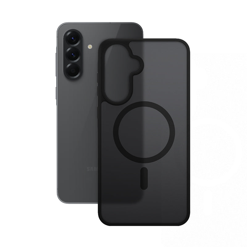 Crong Hybrid Matte Magnetic - MagSafe dėklas Samsung Galaxy A36 / A37 (Juodas)