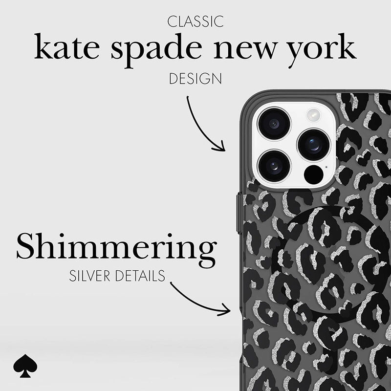 Kate Spade New York apsauginis „MagSafe“ dėklas, skirtas „iPhone 16 Pro Max“ (City Leopard)