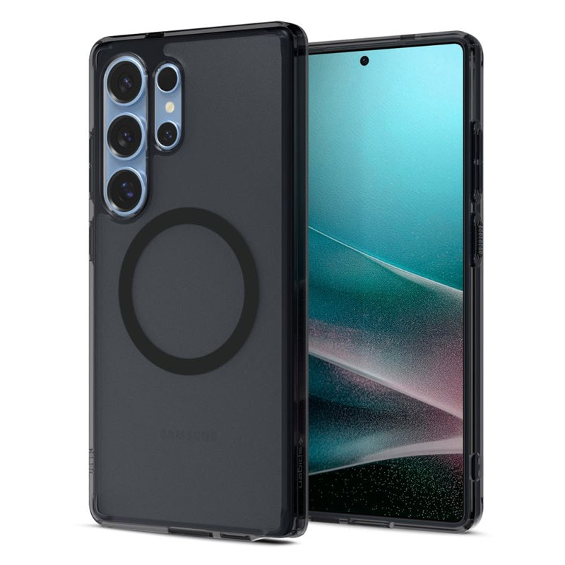 Spigen Ultra Hybrid Mag MagSafe – dėklas, skirtas „Samsung Galaxy S25 Ultra“ (Frost Black)