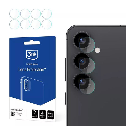 3mk Lens Protection – „Samsung Galaxy S25“ fotoaparato objektyvo stiklas (4 rinkiniai)